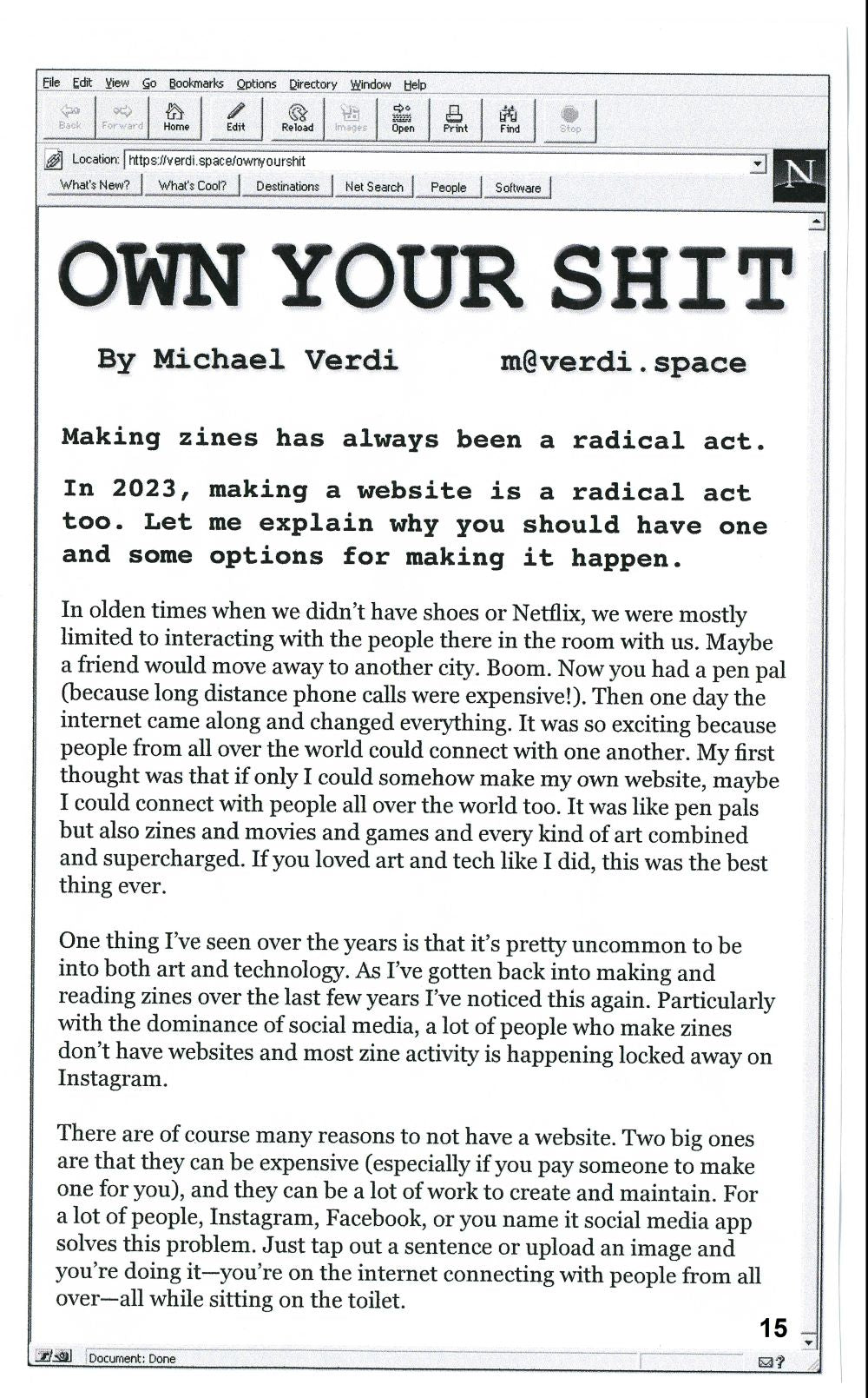 Behind the Zines #16