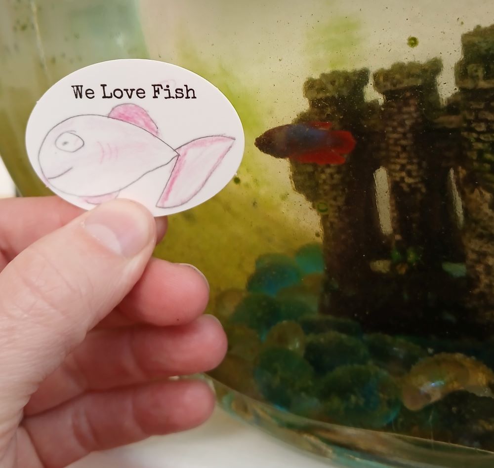 We Love Fish Sticker