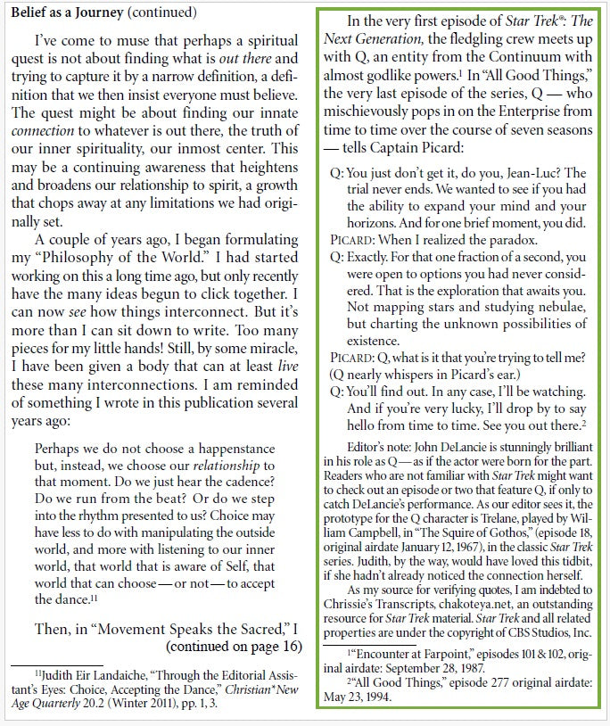 Christian*New Age Quarterly V27,N1 - PLUS
