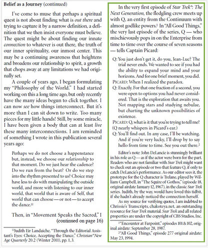 Christian*New Age Quarterly V27,N1 - PLUS