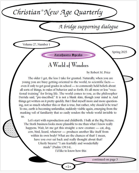Christian*New Age Quarterly V27,N1