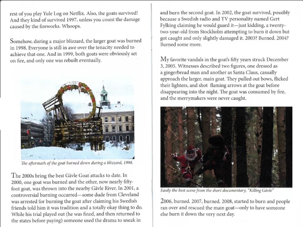 Creepy Ephemera: The Christmas Gavle Goat