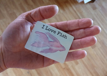 I Love Fish Sticker