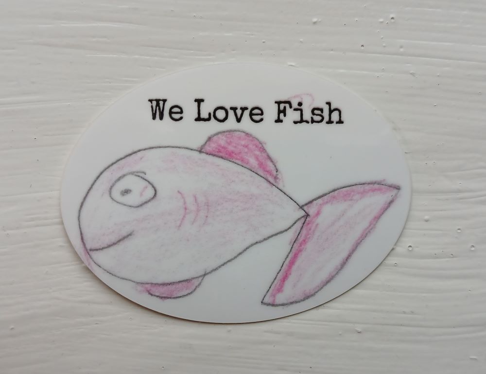 We Love Fish Sticker