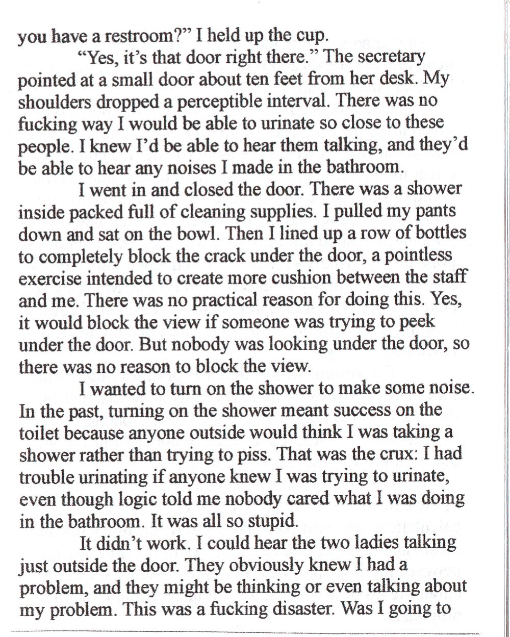 The Paruretic #4: The Search for Help