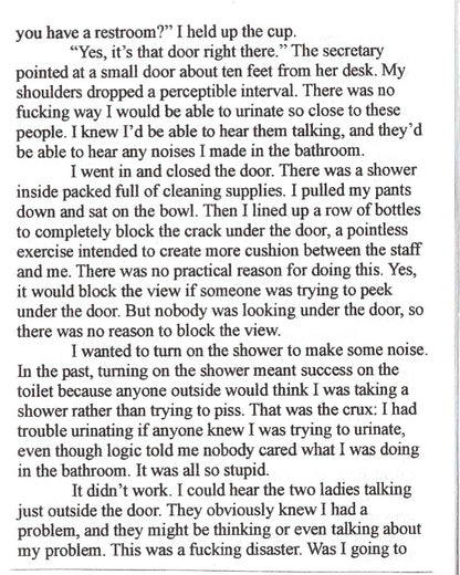 The Paruretic #4: The Search for Help