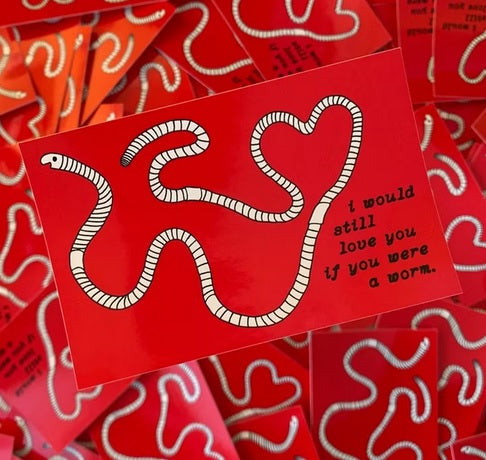 Worm Sticker