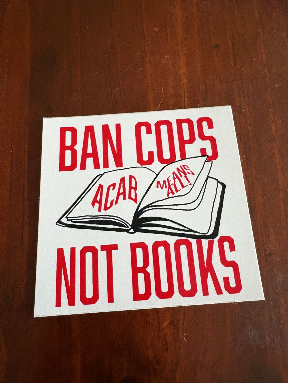 Ban Cops, Not Books